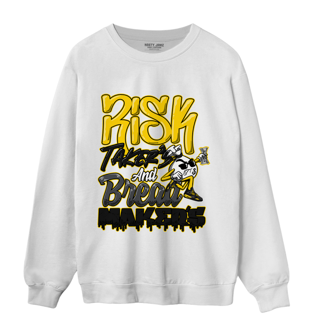 Thunder 4s Sweatshirt Match Making Our Bread - NastyJamz