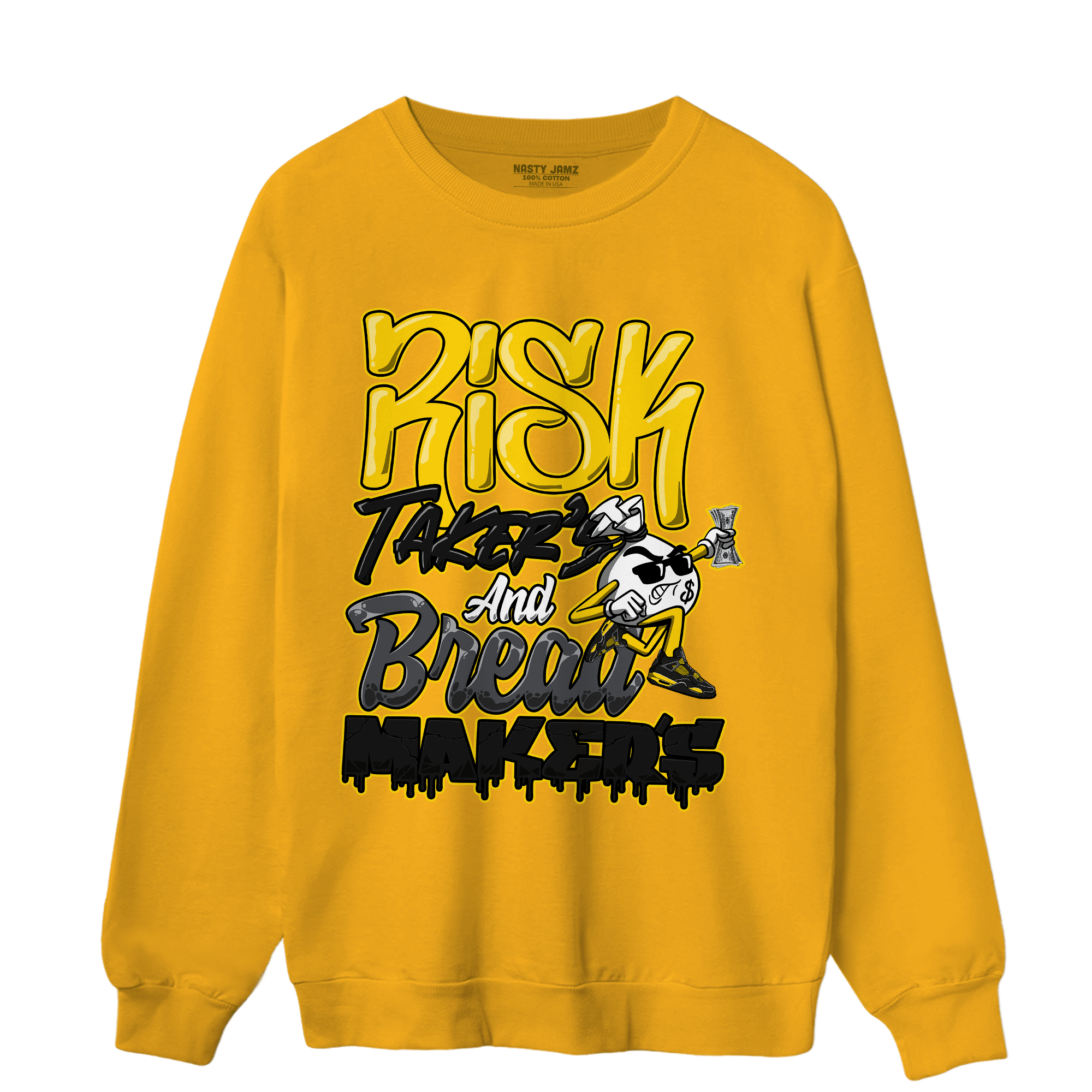 Thunder 4s Sweatshirt Match Making Our Bread - NastyJamz