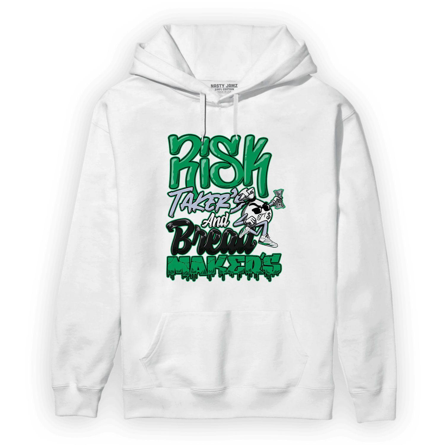 Lucky Green 5s Hoodie Match Making Our Bread - NastyJamz