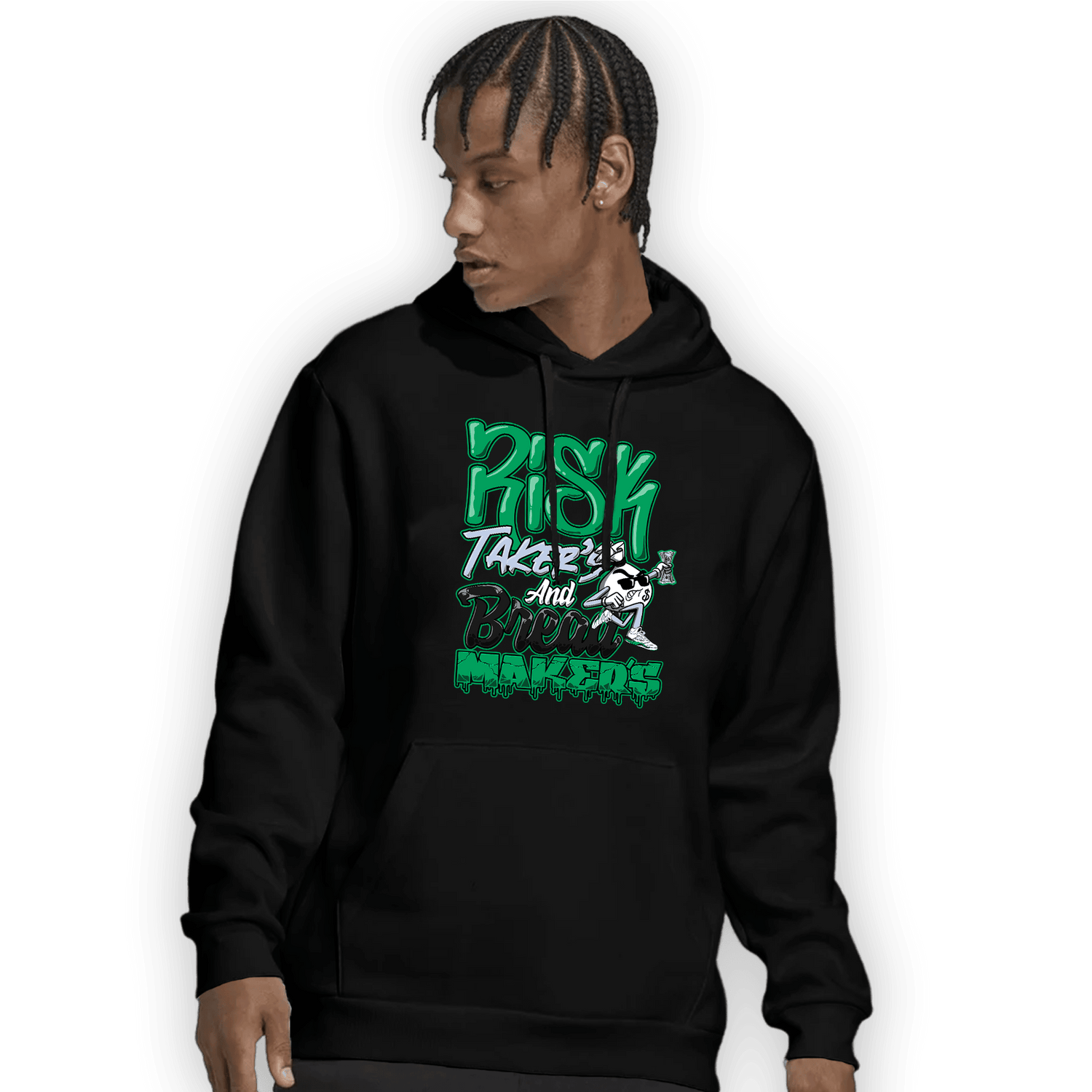 Lucky Green 5s Hoodie Match Making Our Bread - NastyJamz