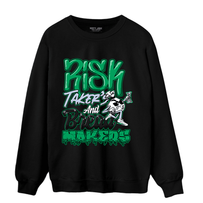 Lucky Green 5s Sweatshirt Match Making Our Bread - NastyJamz