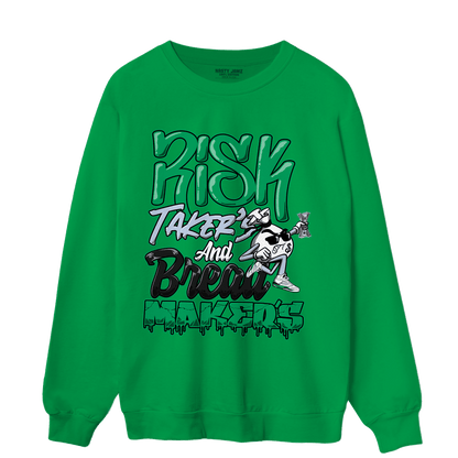 Lucky Green 5s Sweatshirt Match Making Our Bread - NastyJamz