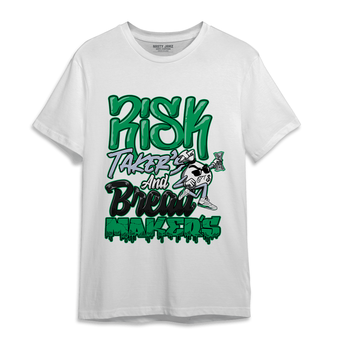 Lucky Green 5s T Shirt Match Making Our Bread - NastyJamz