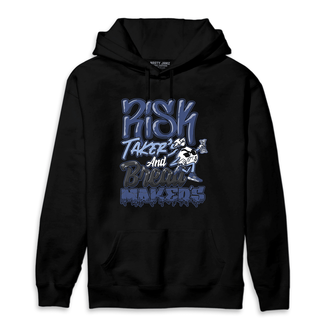 Midnight Navy 5s Hoodie Match Making Our Bread - NastyJamz