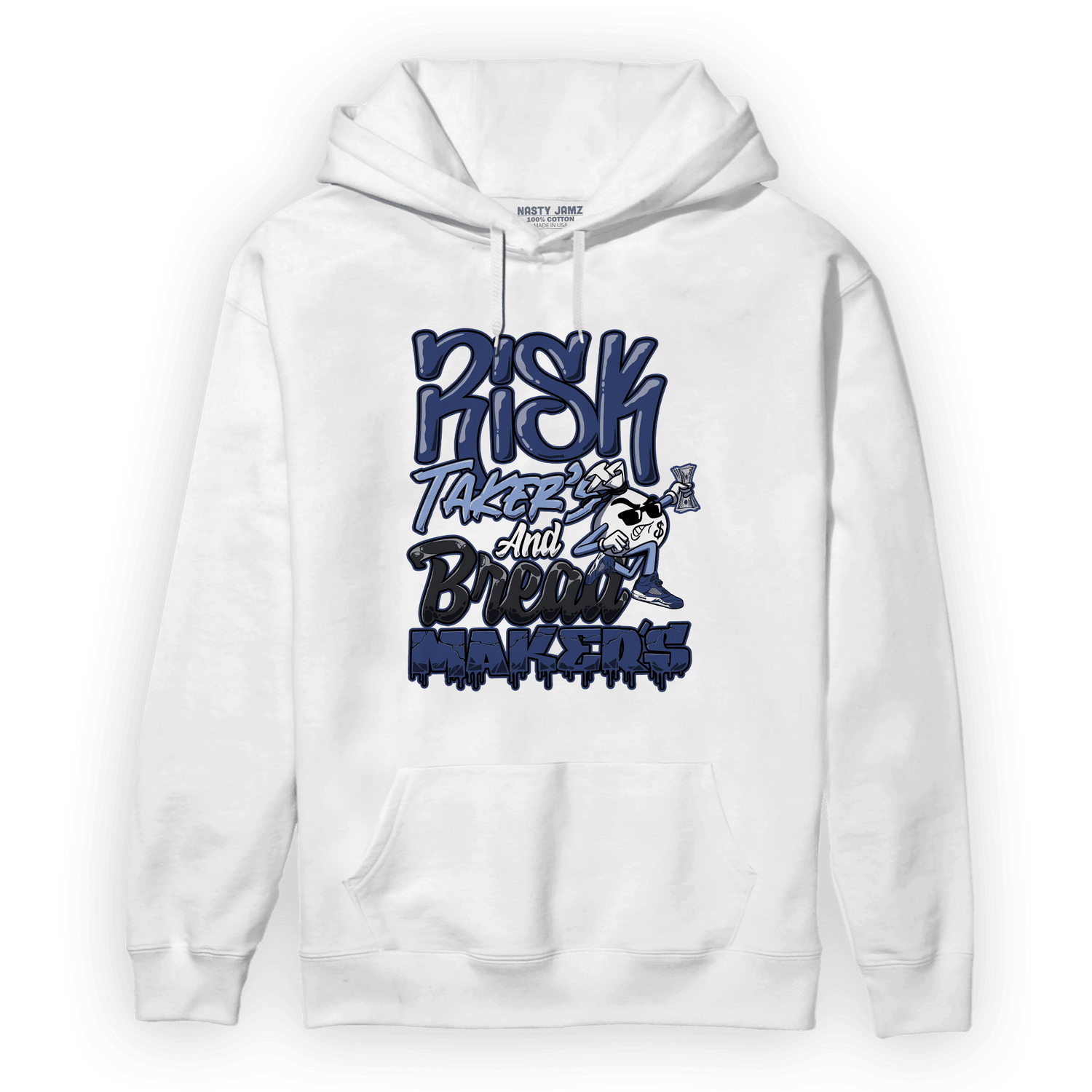 Midnight Navy 5s Hoodie Match Making Our Bread - NastyJamz