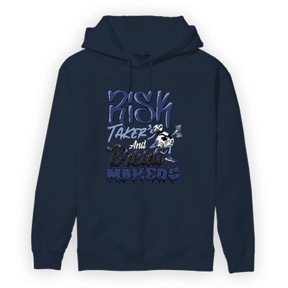 Midnight Navy 5s Hoodie Match Making Our Bread - NastyJamz
