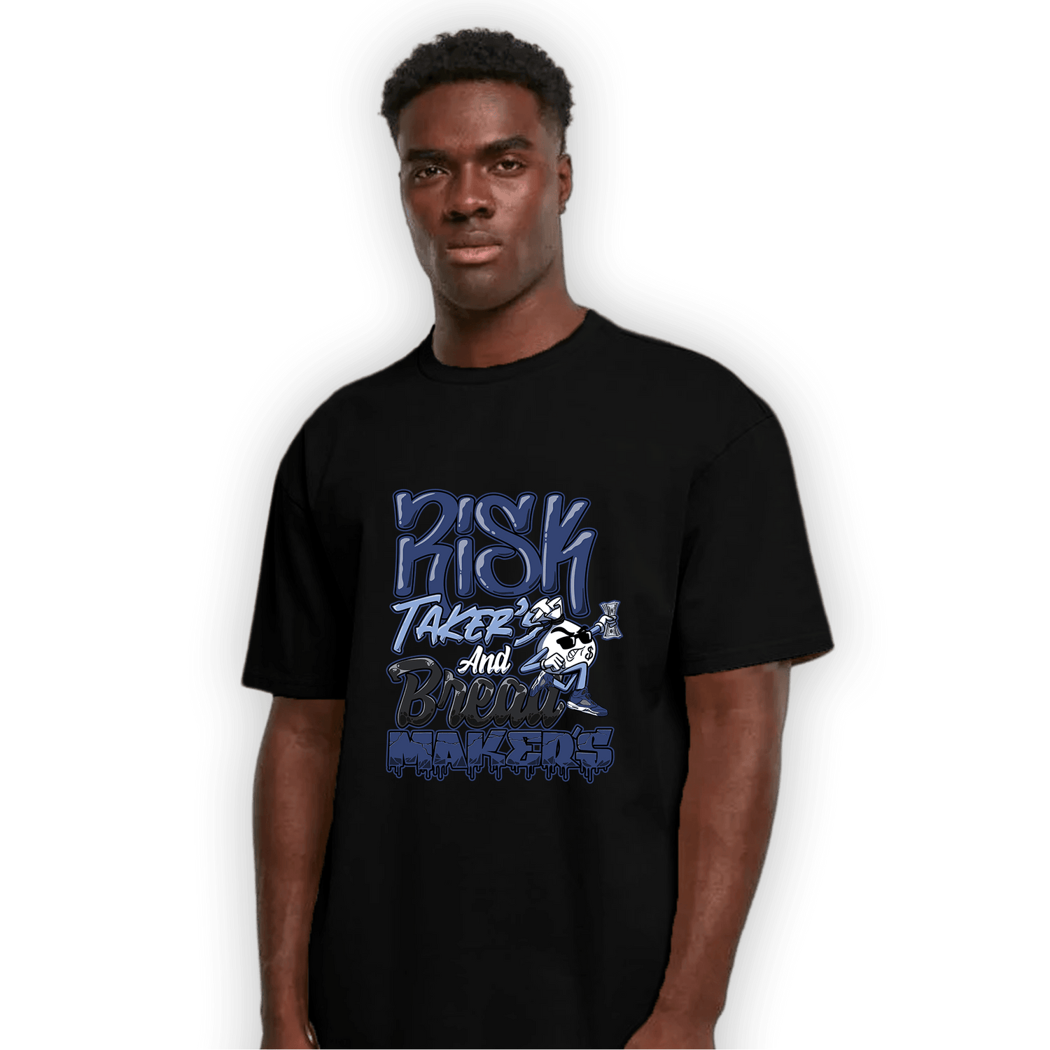 Midnight Navy 5s T Shirt Match Making Our Bread - NastyJamz