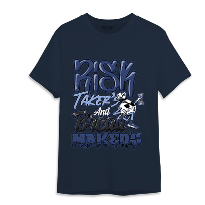 Midnight Navy 5s T Shirt Match Making Our Bread - NastyJamz