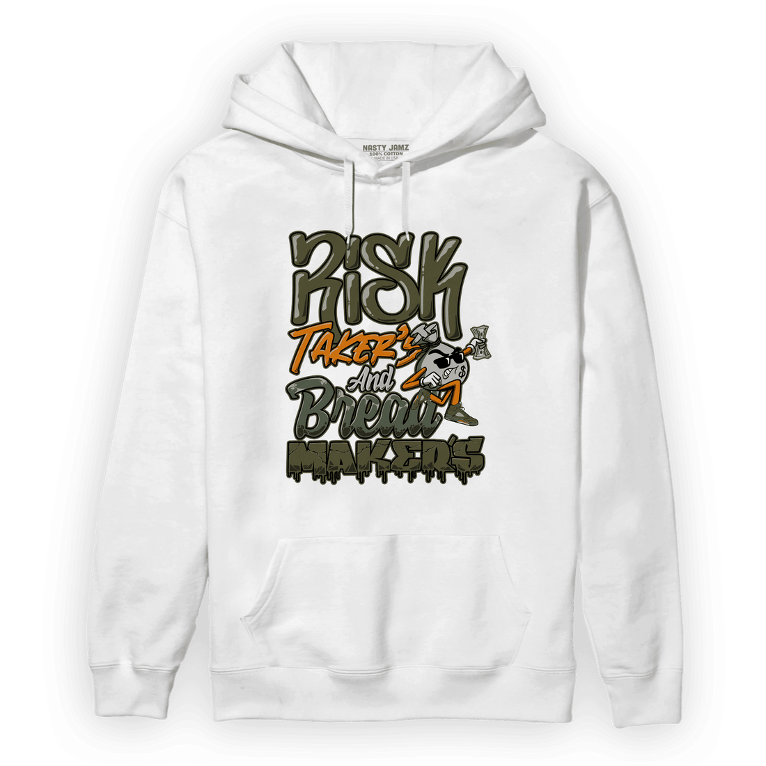 Olive 5s Hoodie Match Making Our Bread - NastyJamz