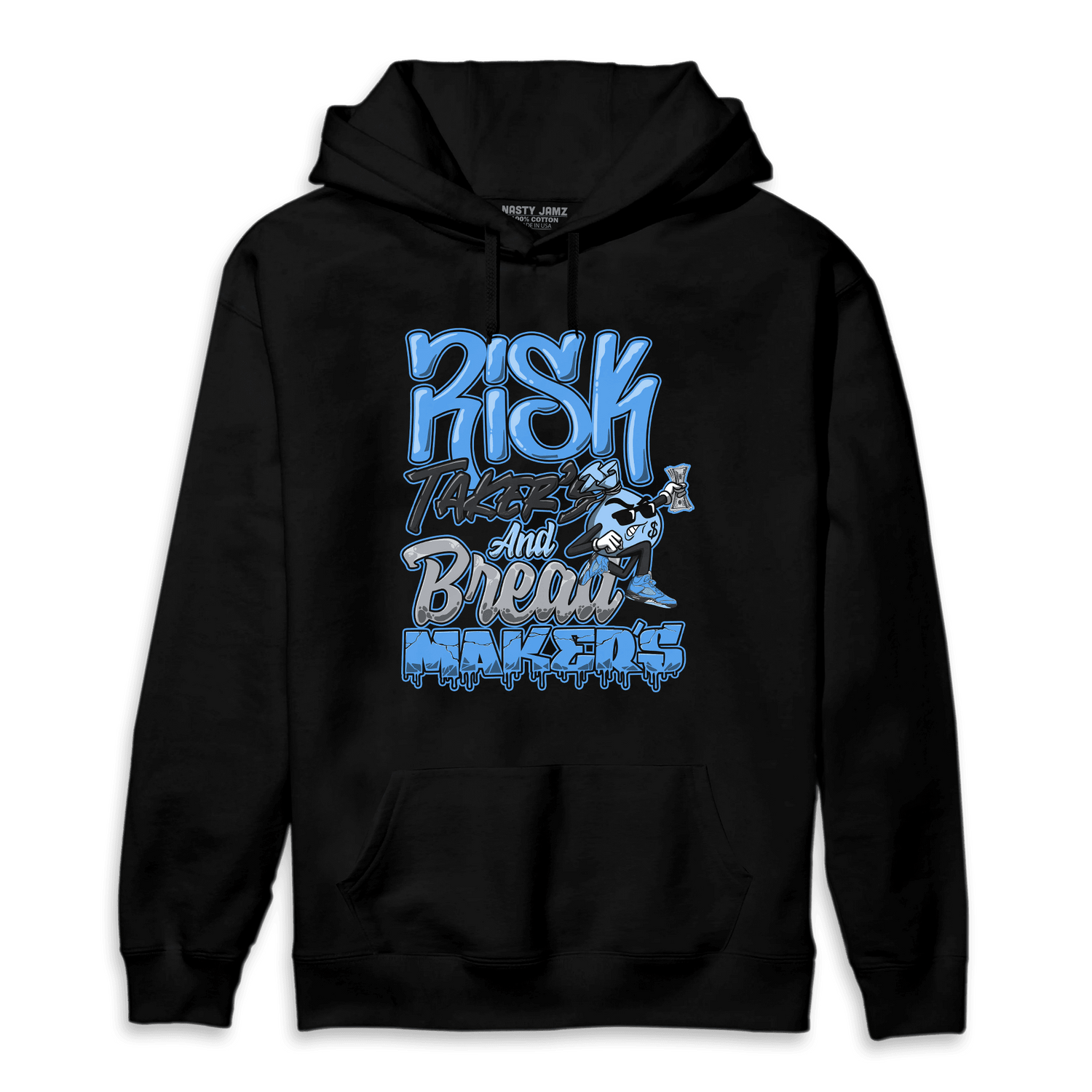 University Blue 5s Hoodie Match Making Our Bread - NastyJamz