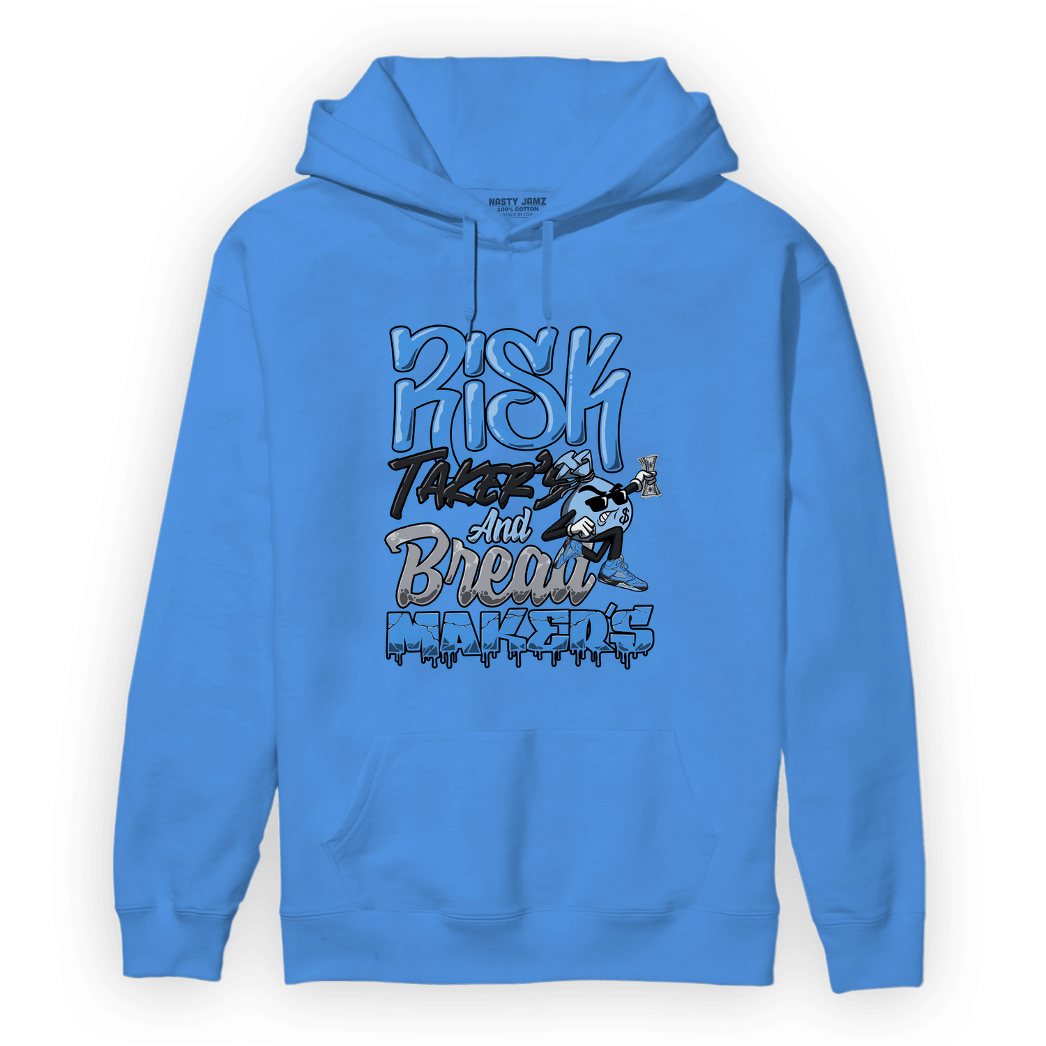 University Blue 5s Hoodie Match Making Our Bread - NastyJamz