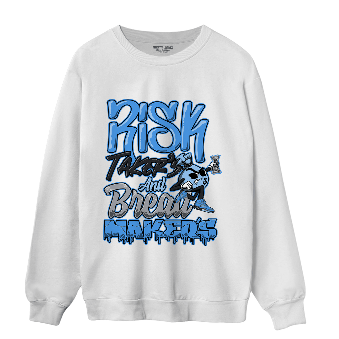 University Blue 5s Sweatshirt Match Making Our Bread - NastyJamz