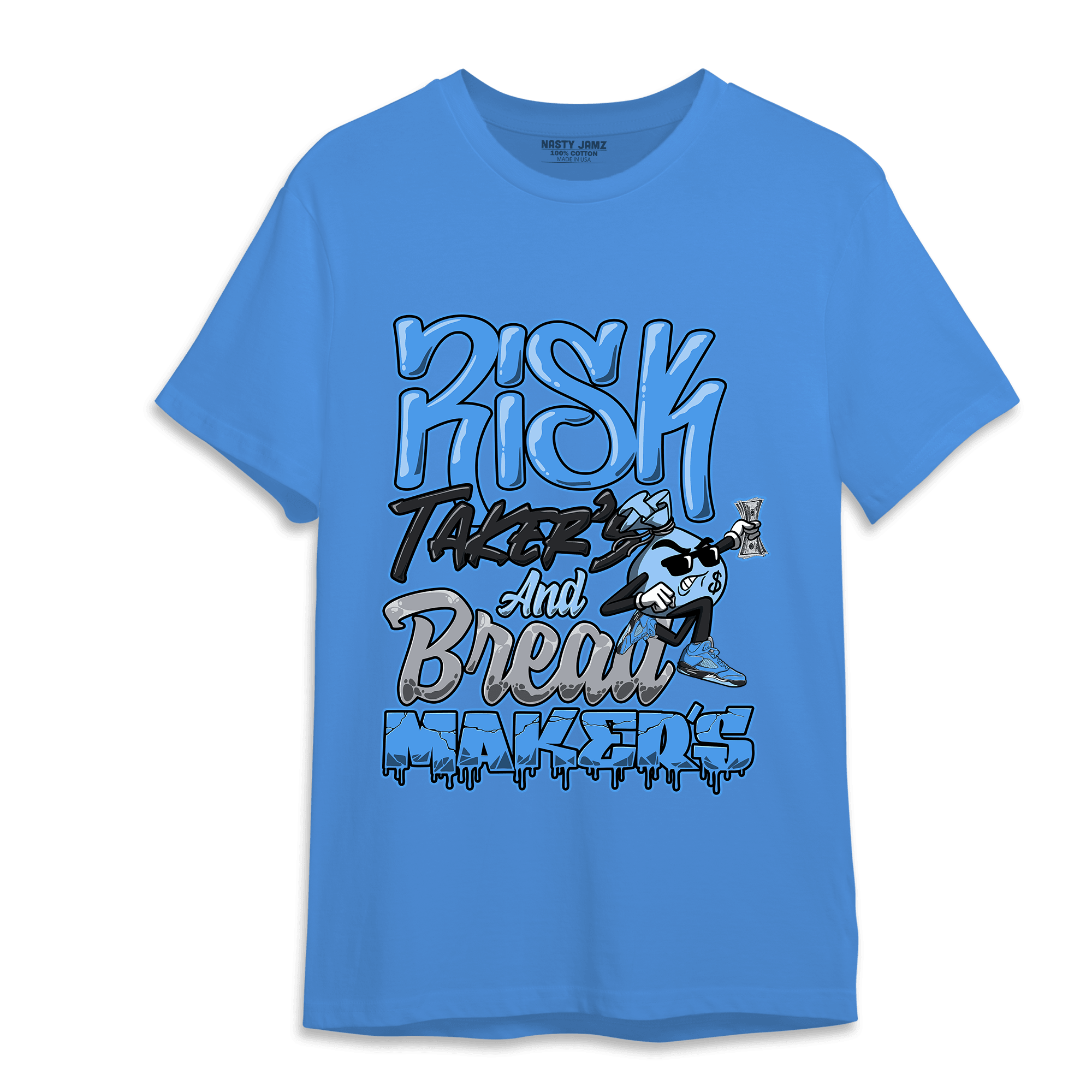 University Blue 5s T Shirt Match Making Our Bread - NastyJamz