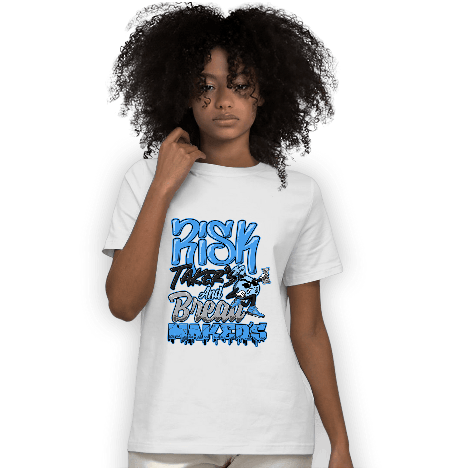 University Blue 5s T Shirt Match Making Our Bread - NastyJamz