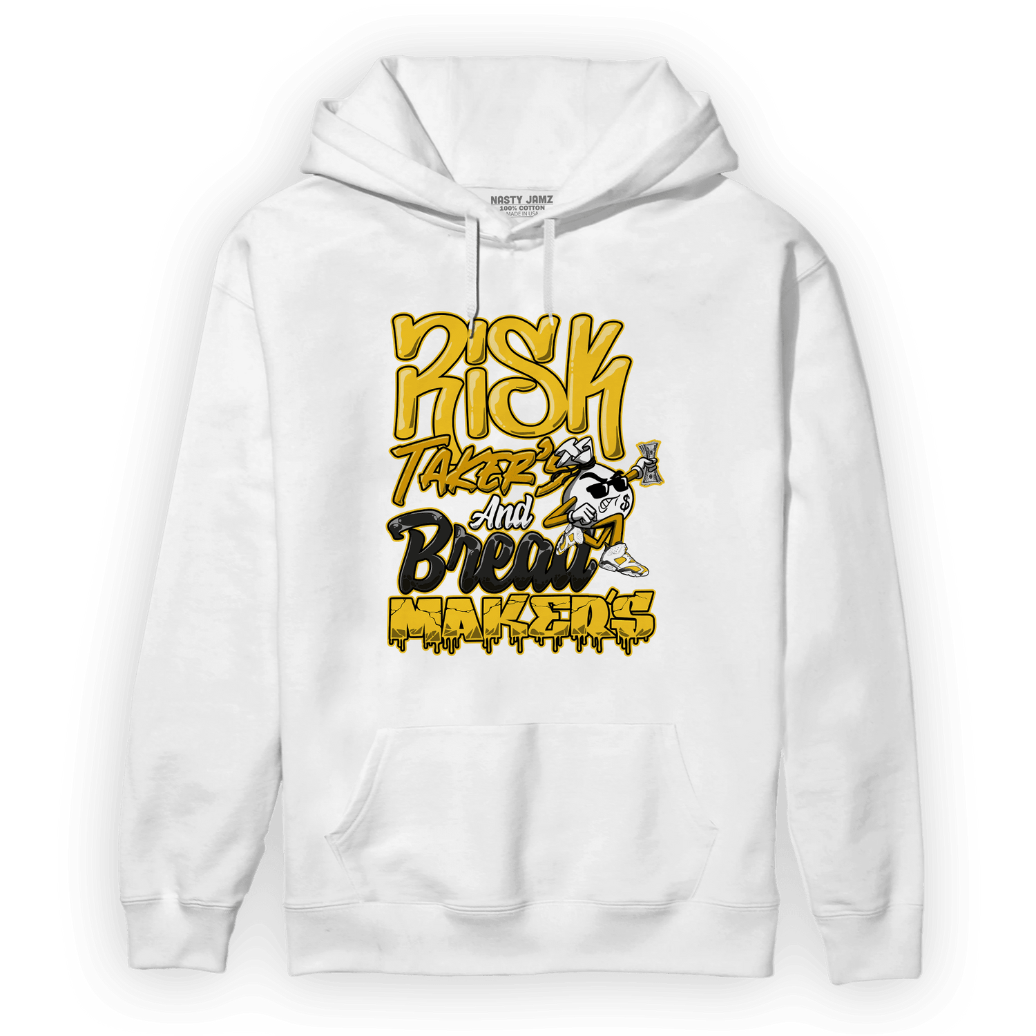 Yellow Ochre 6s Hoodie Match Making Our Bread - NastyJamz