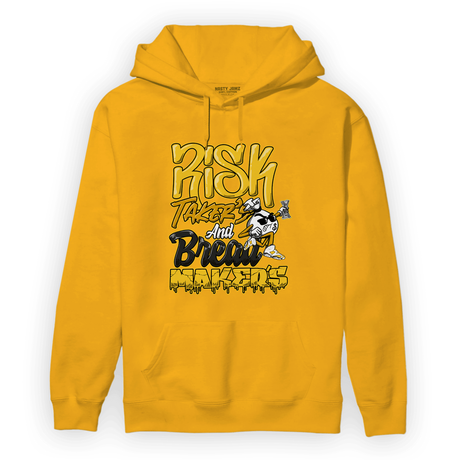 Yellow Ochre 6s Hoodie Match Making Our Bread - NastyJamz
