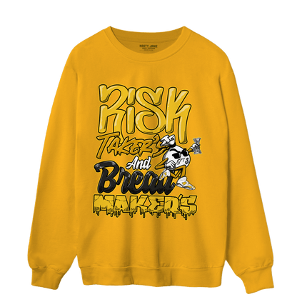 Yellow Ochre 6s Sweatshirt Match Making Our Bread - NastyJamz