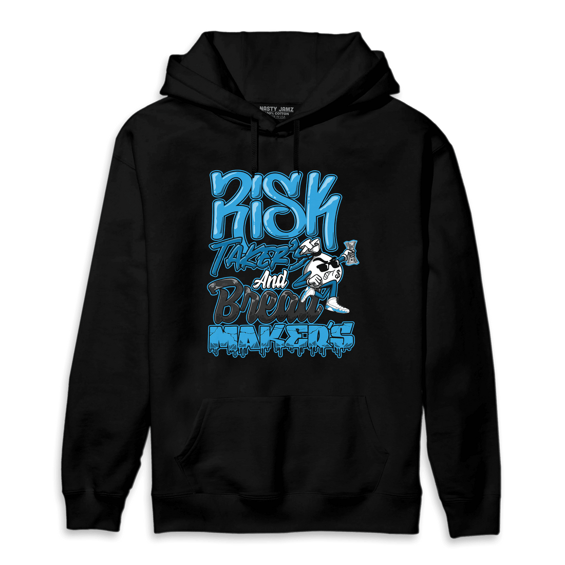 Powder Blue 9s Hoodie Match Making Our Bread - NastyJamz