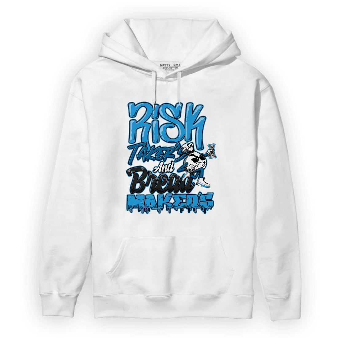 Powder Blue 9s Hoodie Match Making Our Bread - NastyJamz