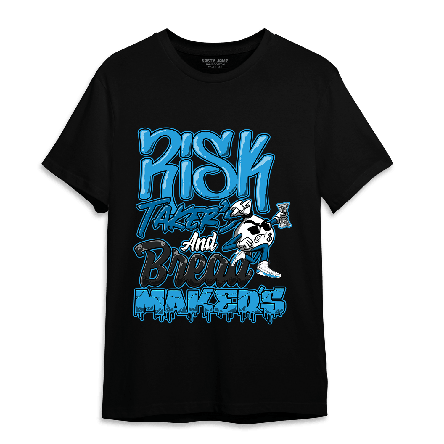 Powder Blue 9s T Shirt Match Making Our Bread - NastyJamz