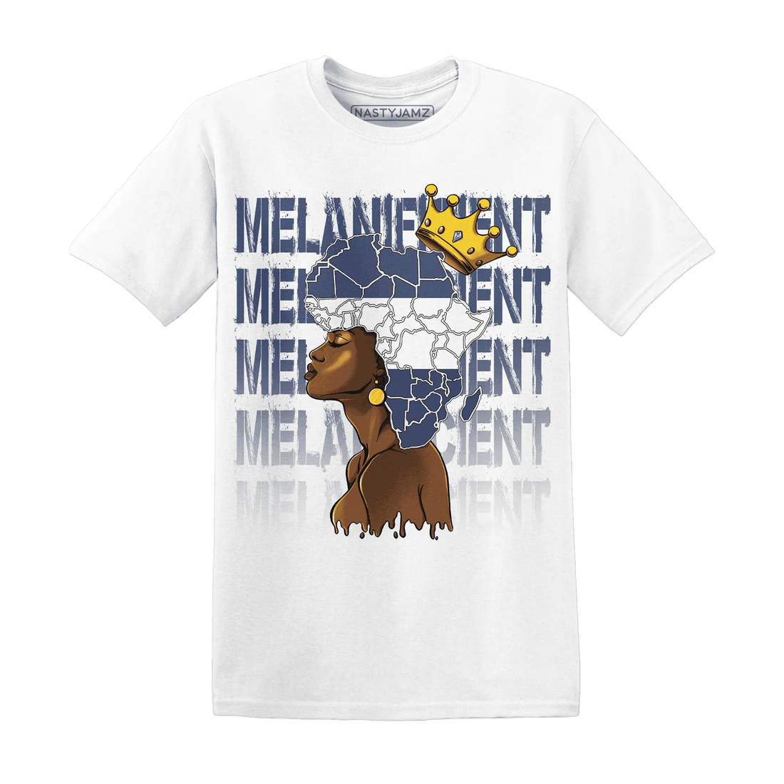 Low-Diffused-Blue-11s-T-Shirt-Match-Melanificient