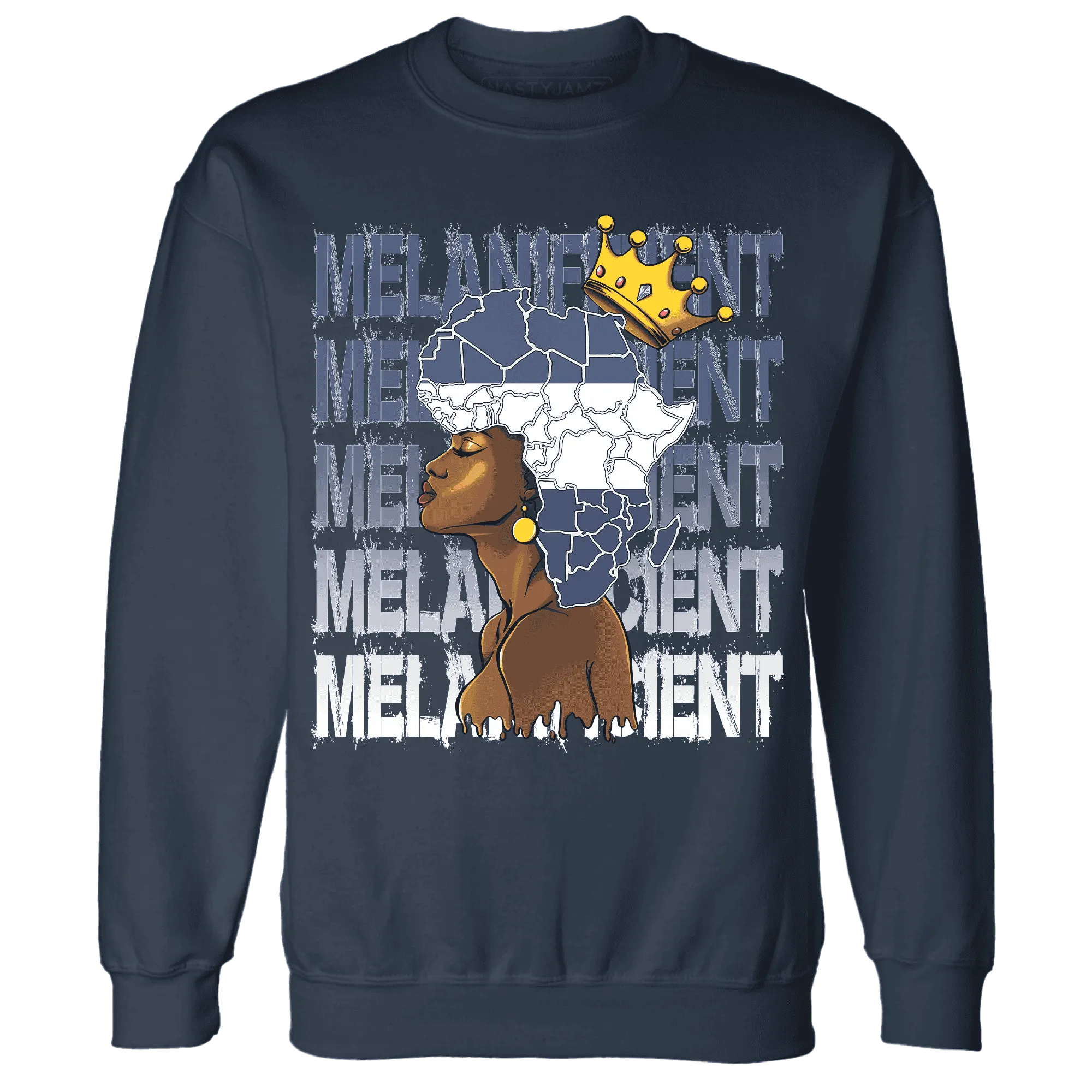 Low-Diffused-Blue-11s-Sweatshirt-Match-Melanificient