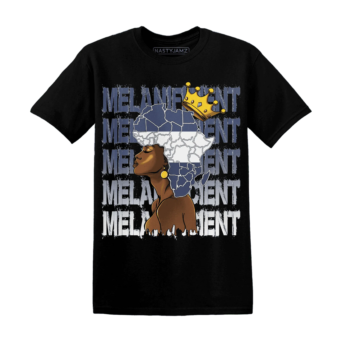 Low-Diffused-Blue-11s-T-Shirt-Match-Melanificient