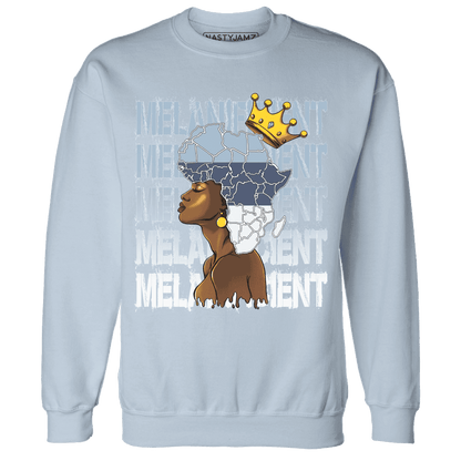 Mid Diffused Blue Grey 1s Sweatshirt Match Melanificient - NastyJamz