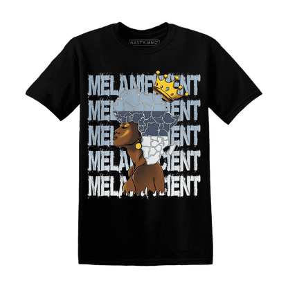 Mid Diffused Blue Grey 1s T Shirt Match Melanificient - NastyJamz