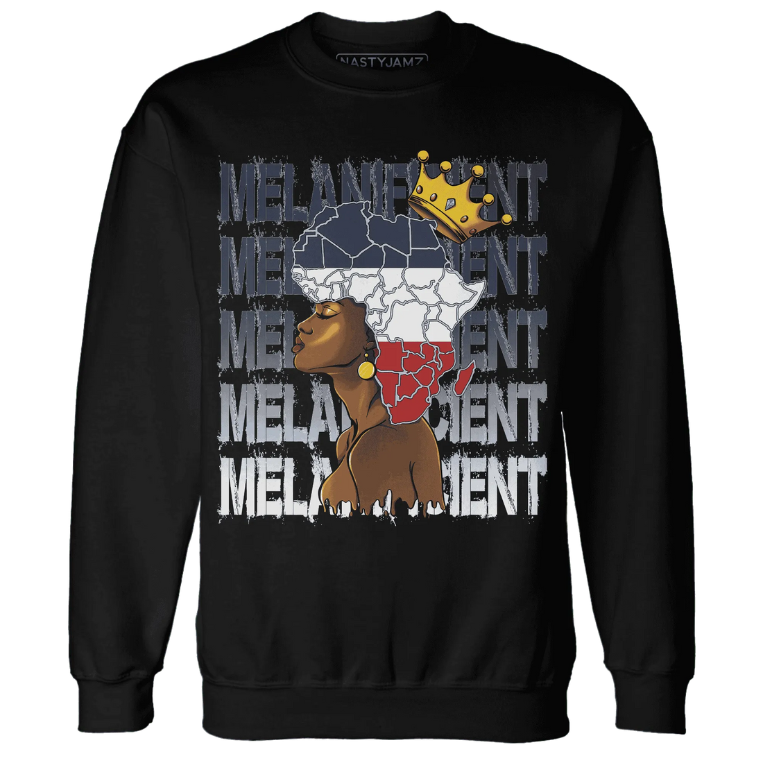 White-Navy-6s-Sweatshirt-Match-Melanificient