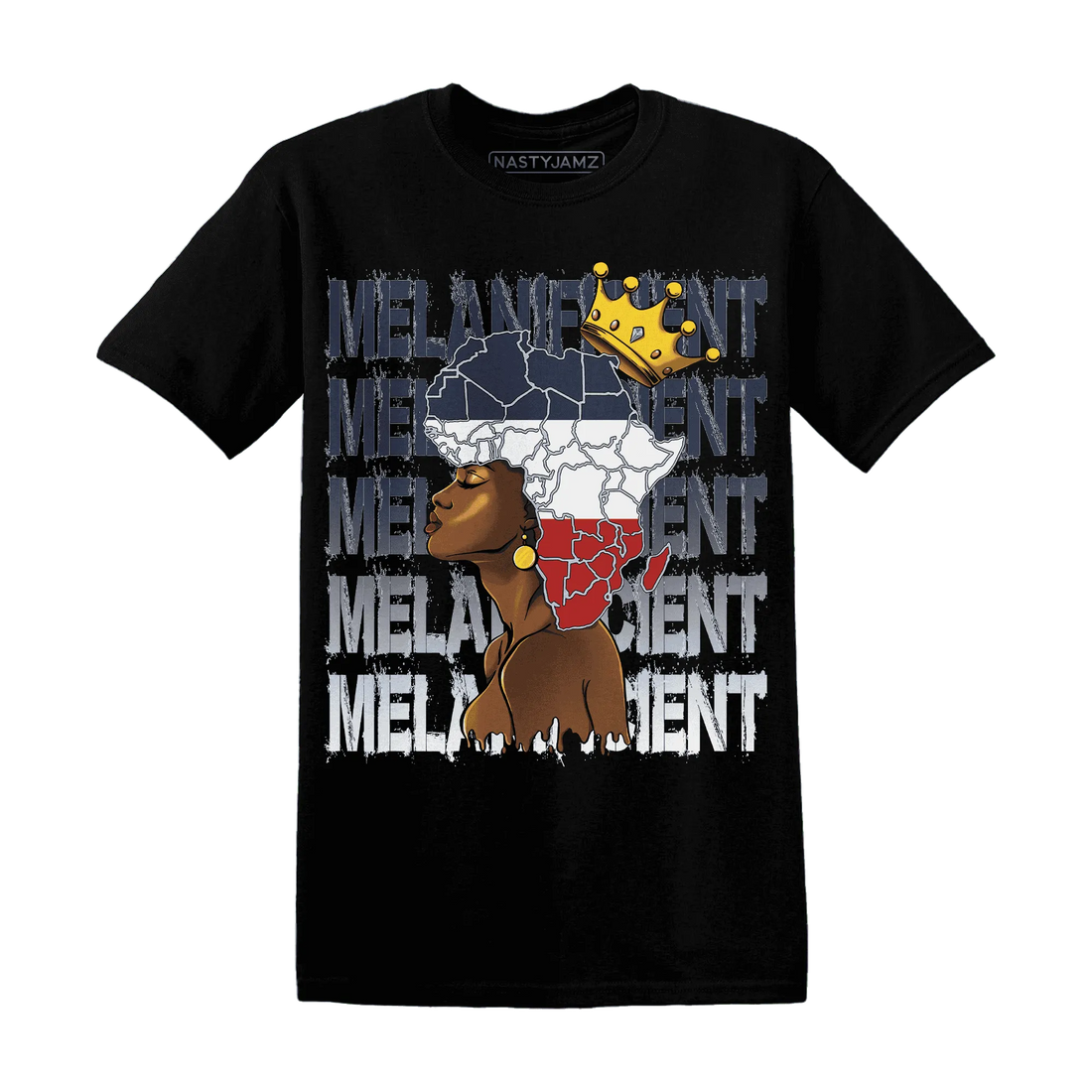 White-Navy-6s-T-Shirt-Match-Melanificient