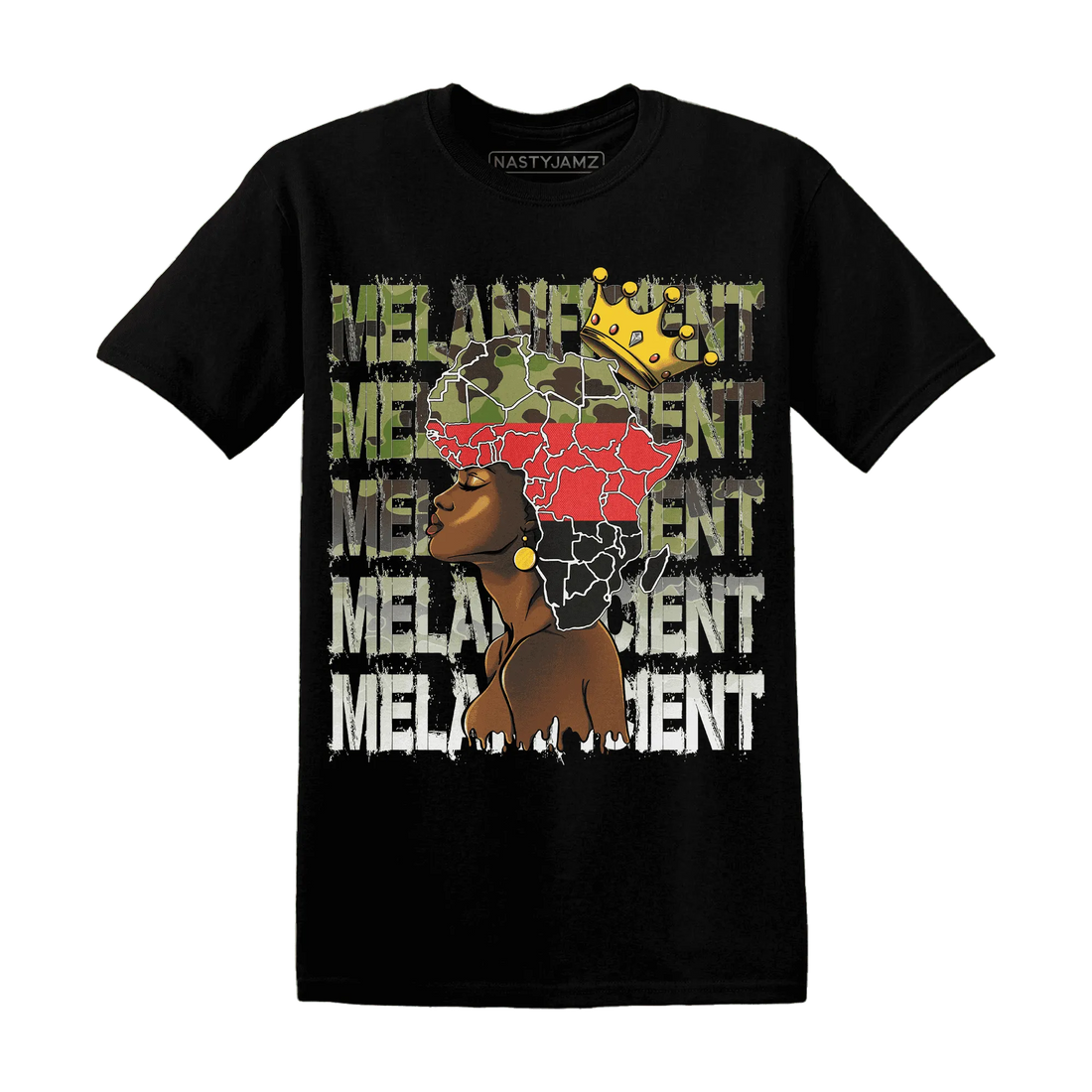AM-90-Dark-Sage-Solar-Red-NastyJamz-T-Shirt-Match-Melanificient