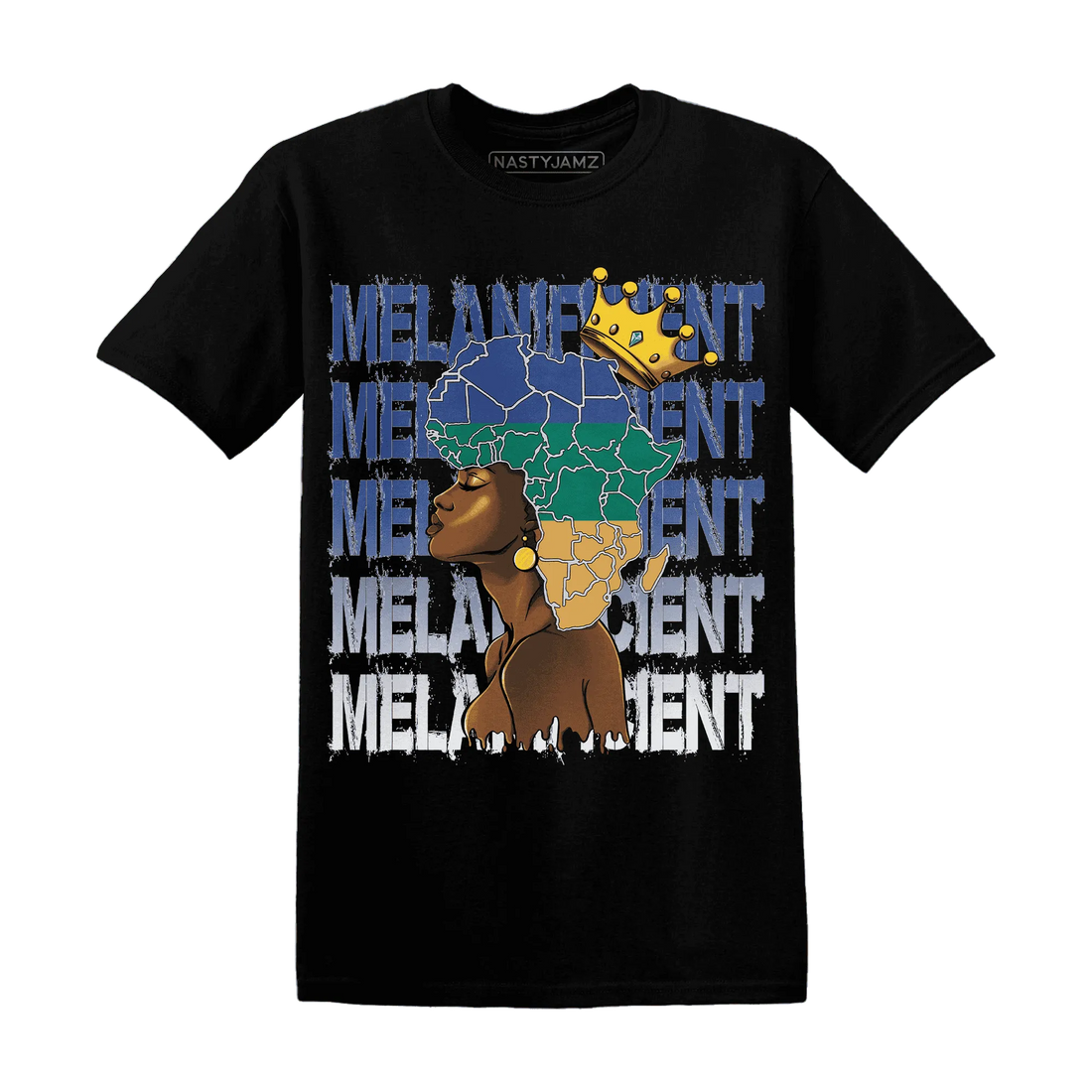 Dunk-Hyper-Royal-Malachite-NastyJamz-T-Shirt-Match-Melanificient