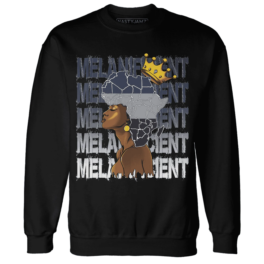 VaporMax-Plus-Midnight-Navy-White-Metallic-Silver-NastyJamz-Sweatshirt-Match-Melanificient