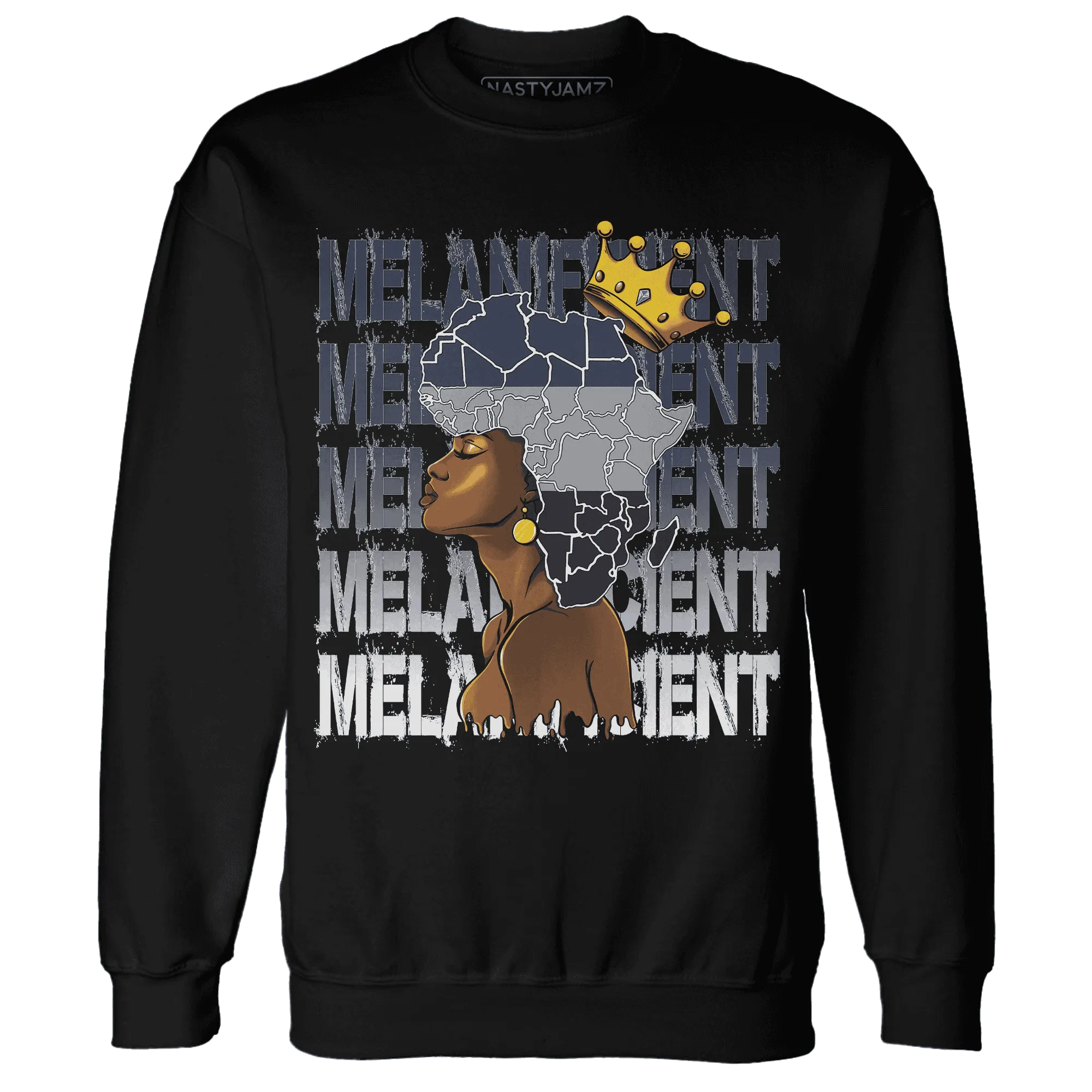 VaporMax-Plus-Midnight-Navy-White-Metallic-Silver-NastyJamz-Sweatshirt-Match-Melanificient