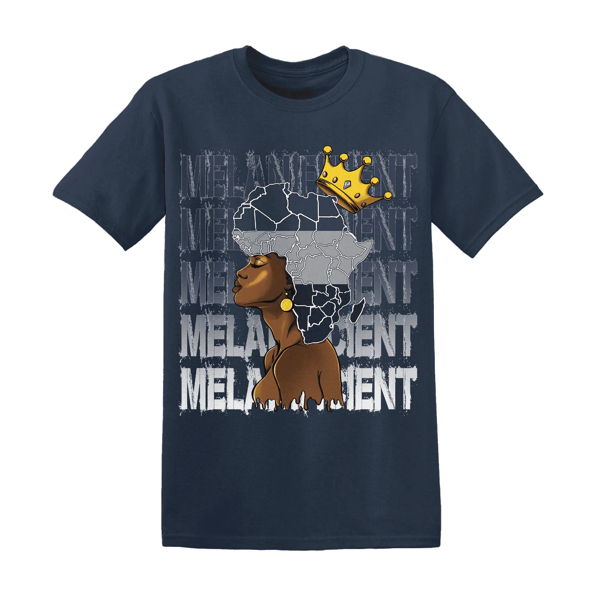 VaporMax-Plus-Midnight-Navy-White-Metallic-Silver-NastyJamz-T-Shirt-Match-Melanificient