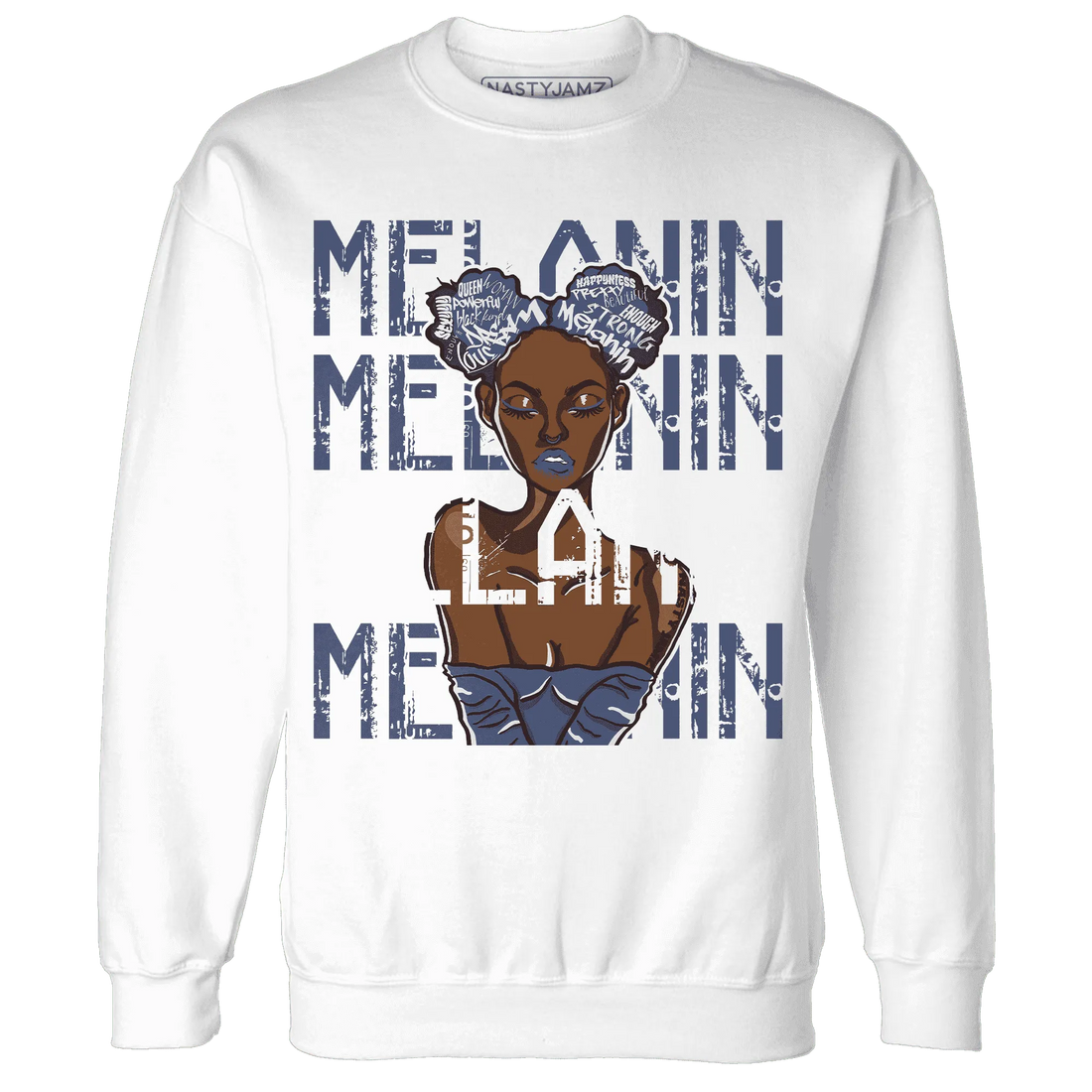 Low-Diffused-Blue-11s-Sweatshirt-Match-Melanin-Girl