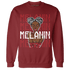 Retro Red Taxi 12s Sweatshirt Match Melanin Girl - NastyJamz