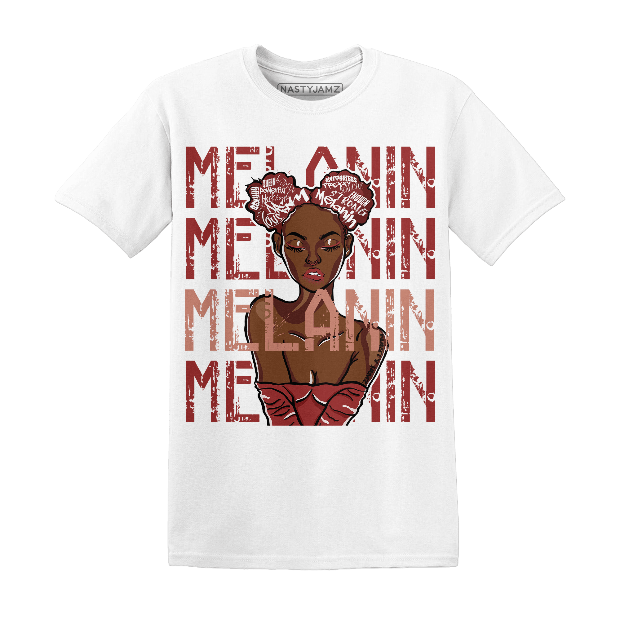 Dune Red 13s T Shirt Match Melanin Girl - NastyJamz