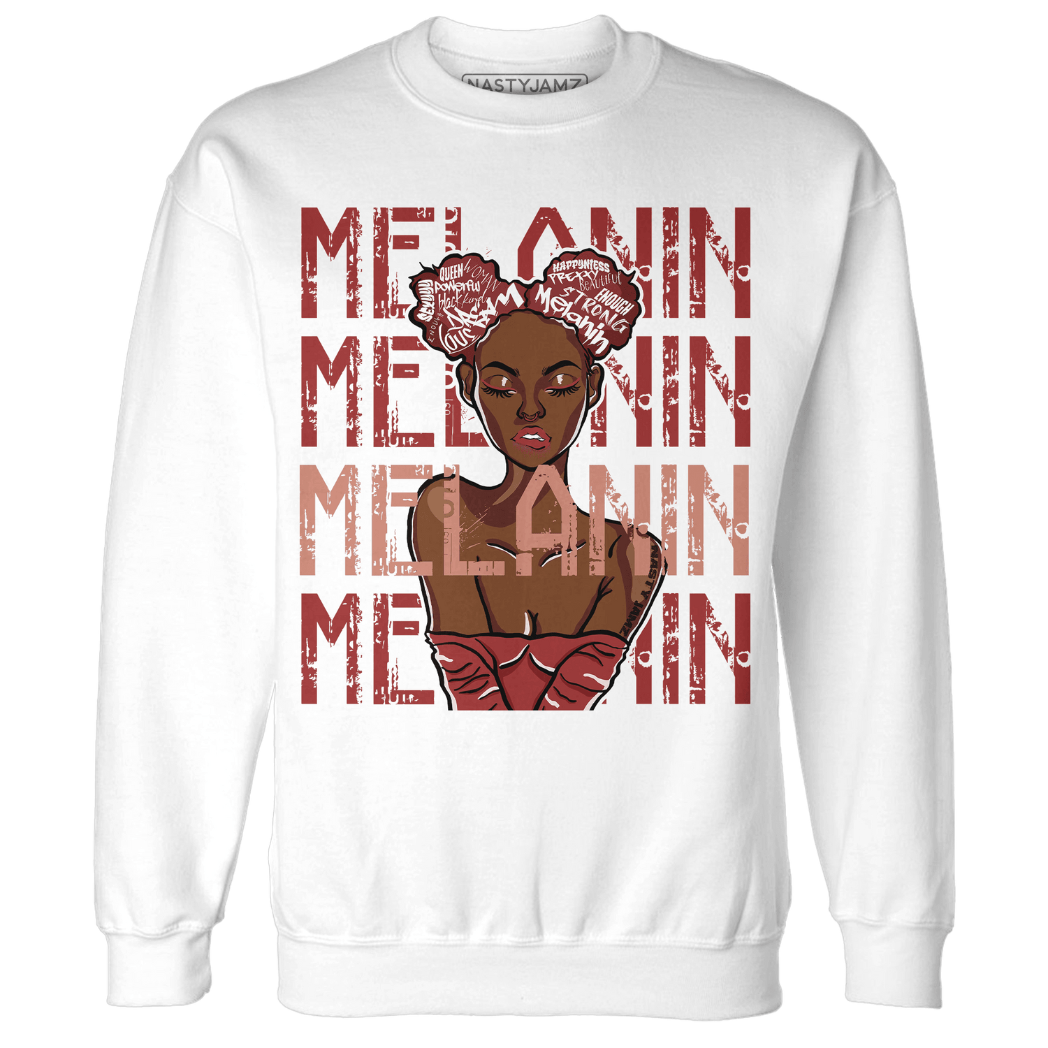 Dune Red 13s Sweatshirt Match Melanin Girl - NastyJamz