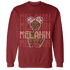 Dune Red 13s Sweatshirt Match Melanin Girl - NastyJamz