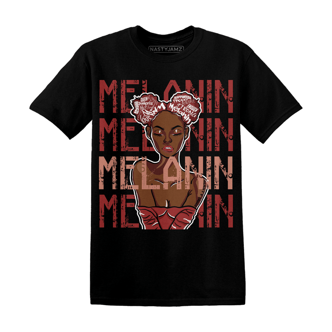 Dune Red 13s T Shirt Match Melanin Girl - NastyJamz