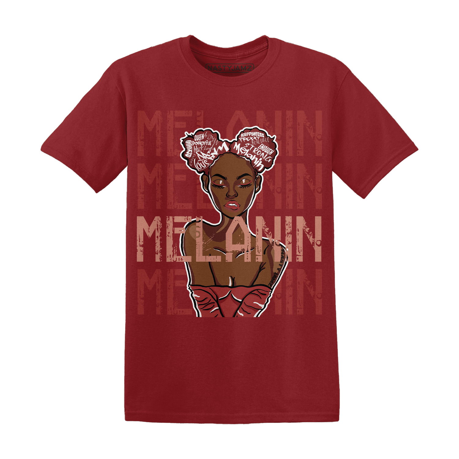 Dune Red 13s T Shirt Match Melanin Girl - NastyJamz