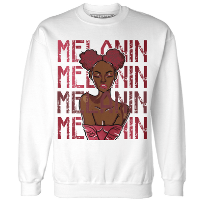 High 85 Metallic Burgundy 1s Sweatshirt Match Melanin Girl - NastyJamz
