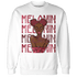 High 85 Metallic Burgundy 1s Sweatshirt Match Melanin Girl - NastyJamz