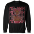 High 85 Metallic Burgundy 1s Sweatshirt Match Melanin Girl - NastyJamz
