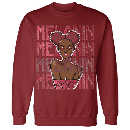 High 85 Metallic Burgundy 1s Sweatshirt Match Melanin Girl - NastyJamz