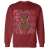 High 85 Metallic Burgundy 1s Sweatshirt Match Melanin Girl - NastyJamz