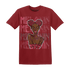 High 85 Metallic Burgundy 1s T Shirt Match Melanin Girl - NastyJamz
