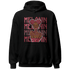 High 85 Metallic Burgundy 1s Hoodie Match Melanin Girl - NastyJamz